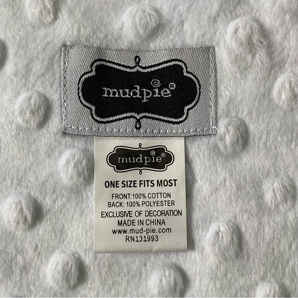 Mud Pie Bib Caterpillar NEW NWT baby infant bugs nature white bib patchwork